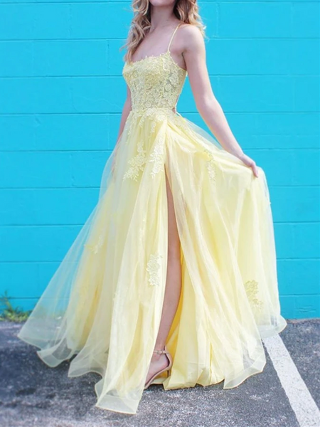 Cicinia Yellow Graduation Dresses Short A-line Spaghetti Straps Sunny Mini Dress
