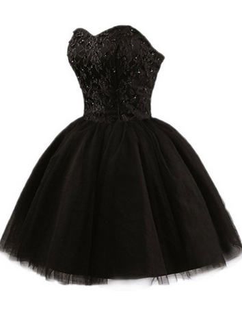 Black Lace Prom Dress, Black Lace Homecoming Dress morievent Black Lace Prom Dress, Black Lace Homecoming Dress morievent
