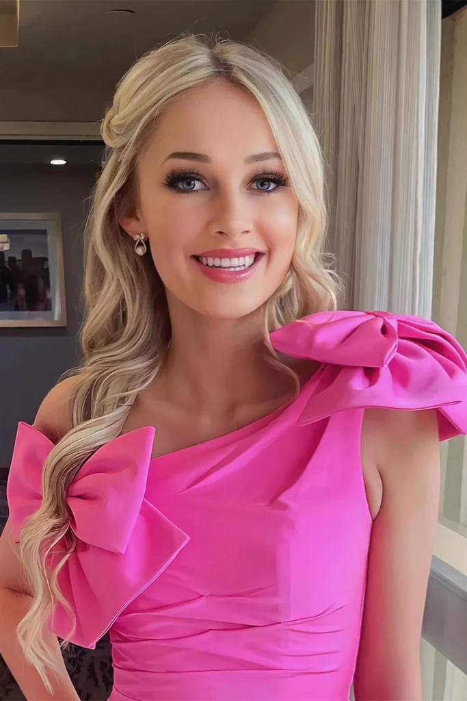 one shoulder hot pink prom dress Hot Pink Ball Gown One-Shoulder Tulle Prom Dresses Hot Pink / 00
