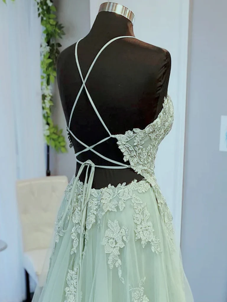 sage green prom dress short Green Tulle Short A-Line Prom Dress, Cute A-Line Homecoming Party Dres
