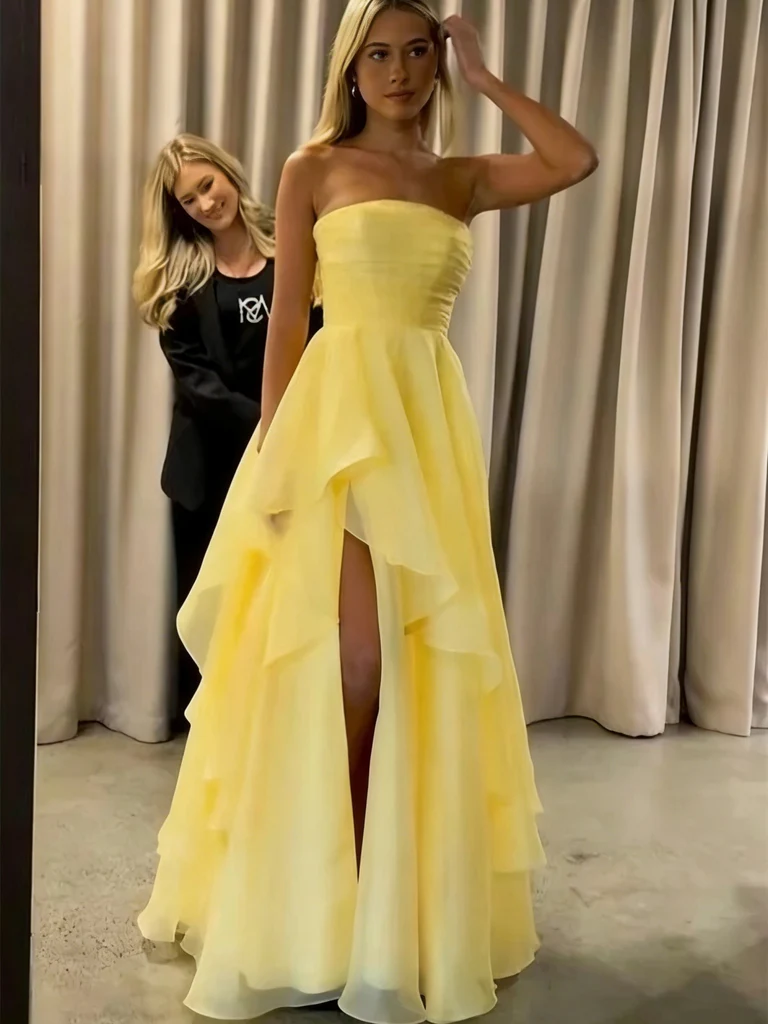 yellow organza dress 1930's Yellow Organza Dress Eveliina Vintage