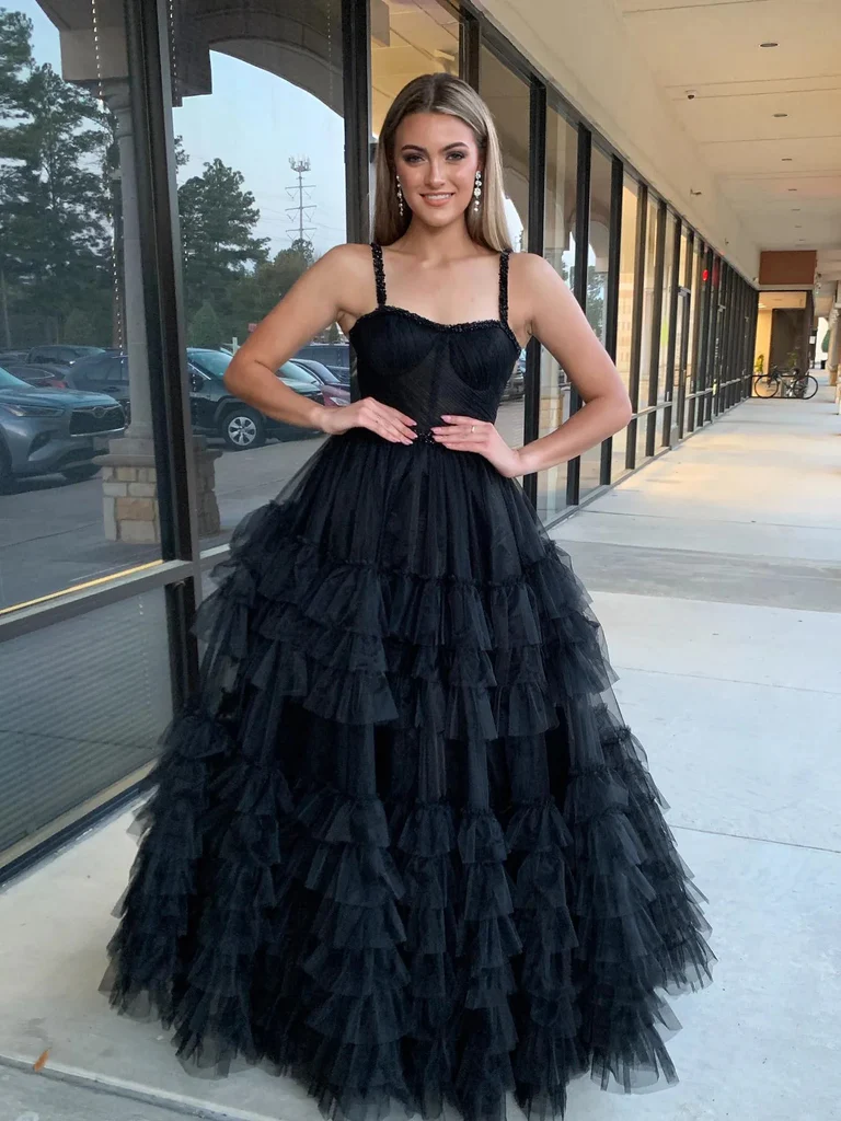 Beaded A Line Sweetheart Neck Lilac/Black Long Prom Dresses,Purple/Bla morievent Beaded A Line Sweetheart Neck Lilac/Black Long Prom Dresses,Purple/Bla morievent