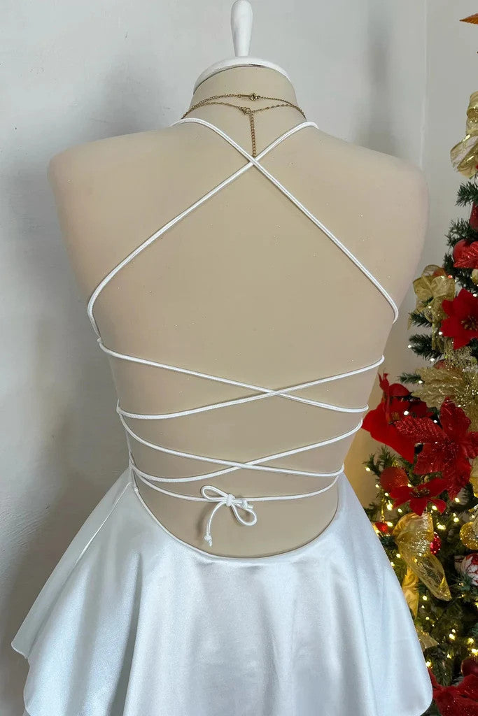 homecoming dresses with cute backs Formal Dress Cute Hoco Colors Short Sweetheart Homecoming Dress With Back Bow Red