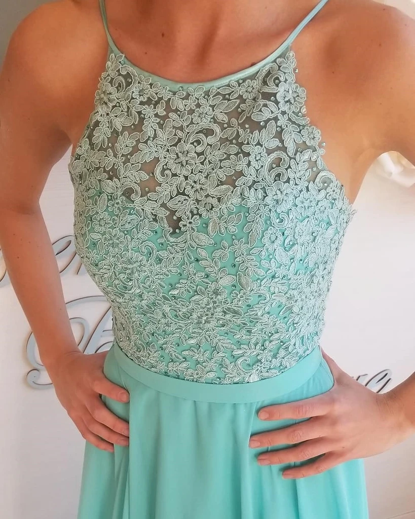 Blue/ Aqua Backless Lace Long Prom Dresses, Aqua Lace Bridesmaid Dress morievent Blue/ Aqua Backless Lace Long Prom Dresses, Aqua Lace Bridesmaid Dress morievent