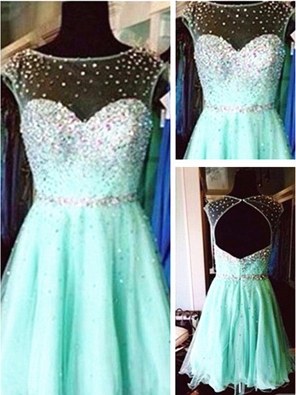 A Line Round Neck Short Green Prom Dress, Short Green Graduation Dress morievent A Line Round Neck Short Green Prom Dress, Short Green Graduation Dress morievent