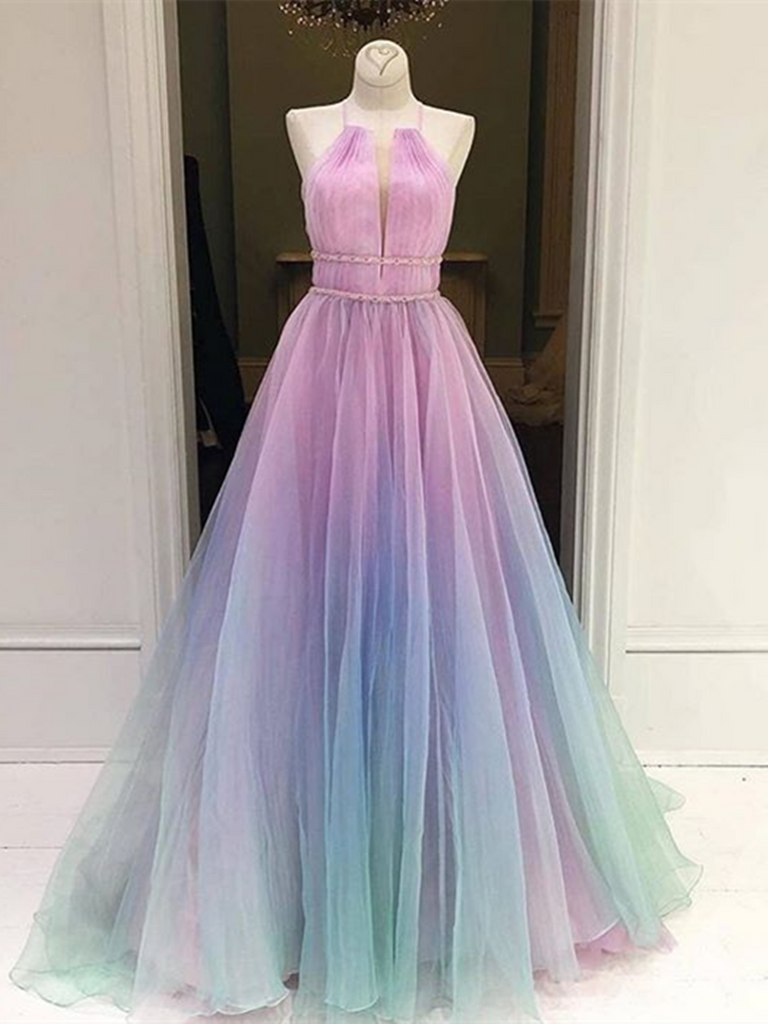 Multi colored prom sales dress