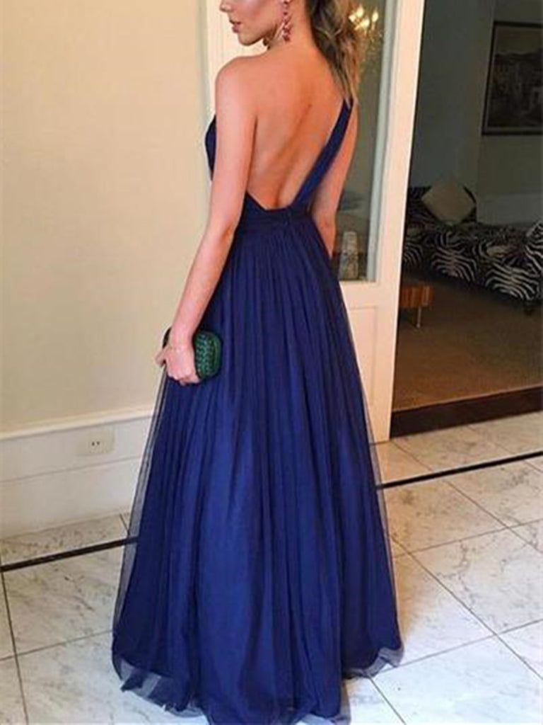 royal blue bridesmaid dresses one shoulder Azazie Brooke Royal Blue Chiffon Bridesmaid Dresses
