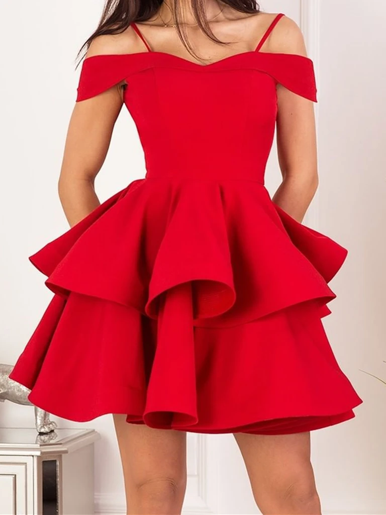 Off the Shoulder Navy Blue Red Short Prom Dresses, Off Shoulder Short morievent Off the Shoulder Navy Blue Red Short Prom Dresses, Off Shoulder Short morievent