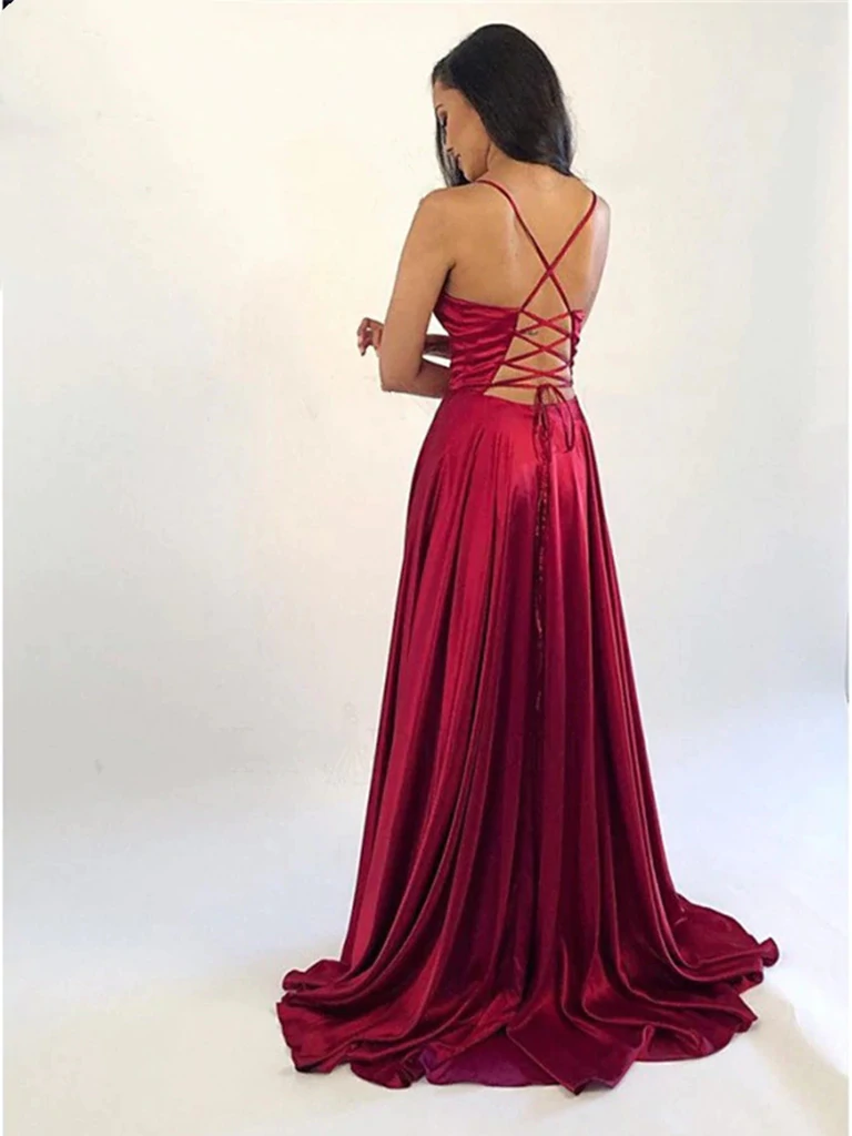 Burgundy V Neck Long Prom Dresses, Wine Red V Neck Long Formal Graduat morievent Burgundy V Neck Long Prom Dresses, Wine Red V Neck Long Formal Graduat morievent