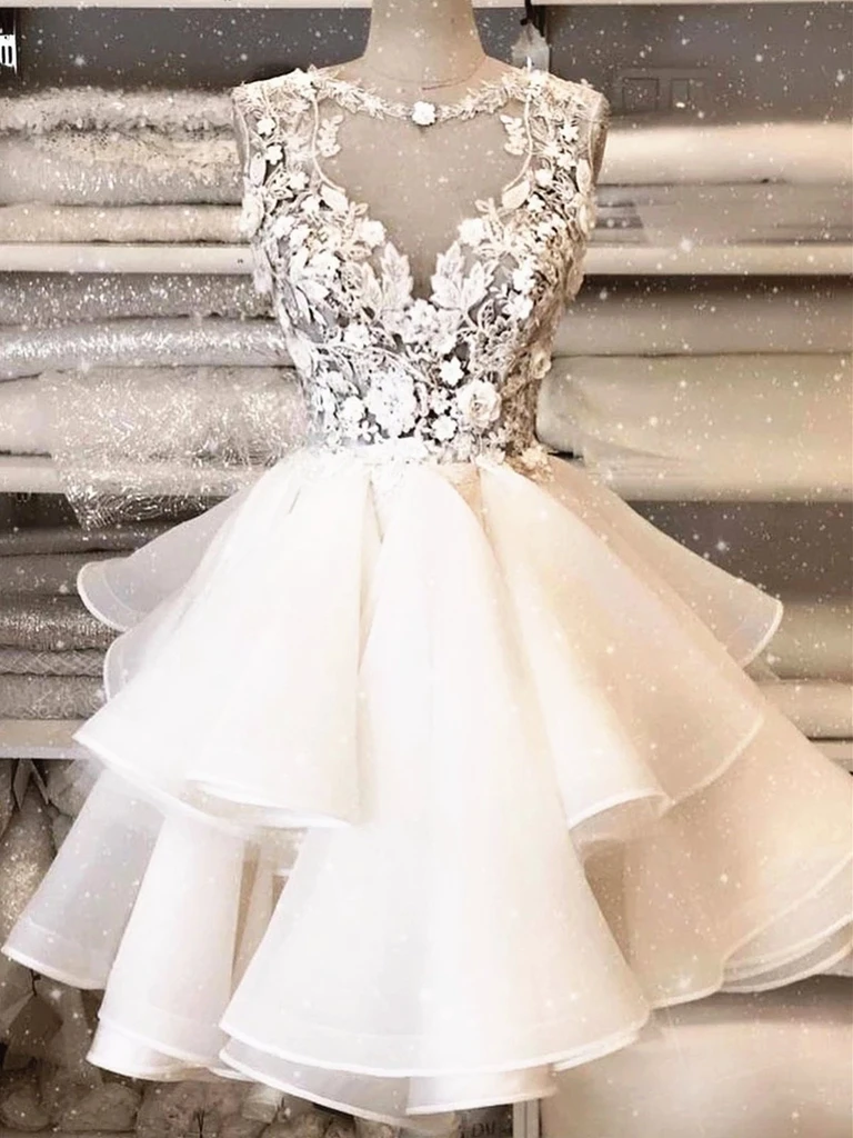 Lace graduation dresses sales short