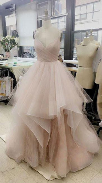 Champagne Prom Dress, White Prom Dress, Pink Prom Dress, Champagne\White\Pink Wedding Dress, Champagne\White\Pink Formal Dress