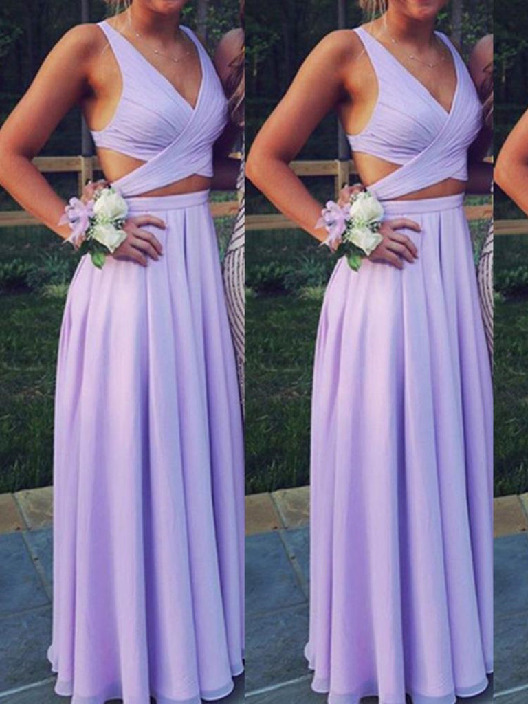 V Neck A Line Long Lavender Prom Dress, Long Lavender Bridesmaid Dress morievent V Neck A Line Long Lavender Prom Dress, Long Lavender Bridesmaid Dress morievent