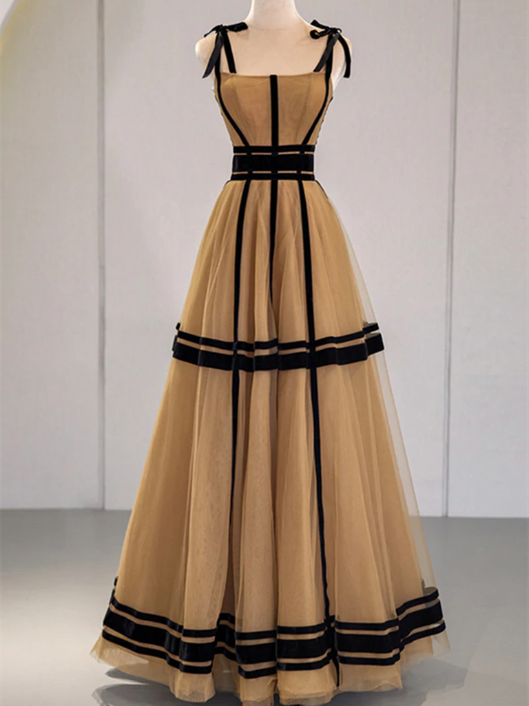 A Line Stylish Tulle Long Prom Dresses, A Line Stylish Tulle Long Form morievent A Line Stylish Tulle Long Prom Dresses, A Line Stylish Tulle Long Form morievent