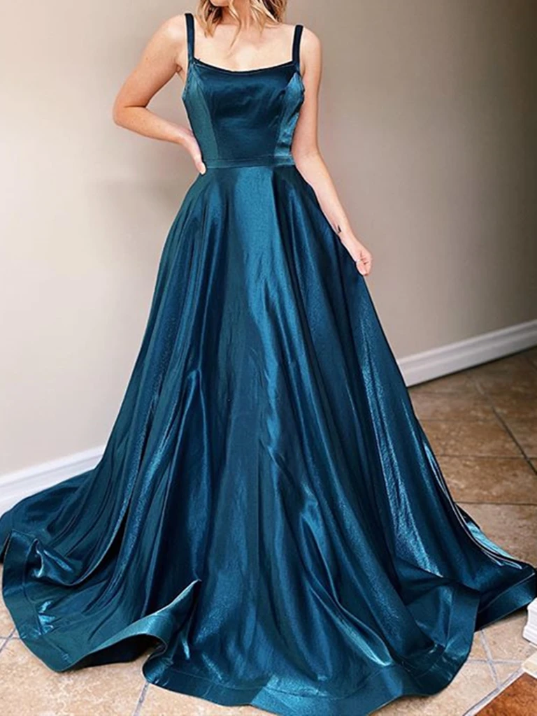 Dark Emerald Green Backless Long Prom Dresses, Dark Emerald Green Long morievent Dark Emerald Green Backless Long Prom Dresses, Dark Emerald Green Long morievent