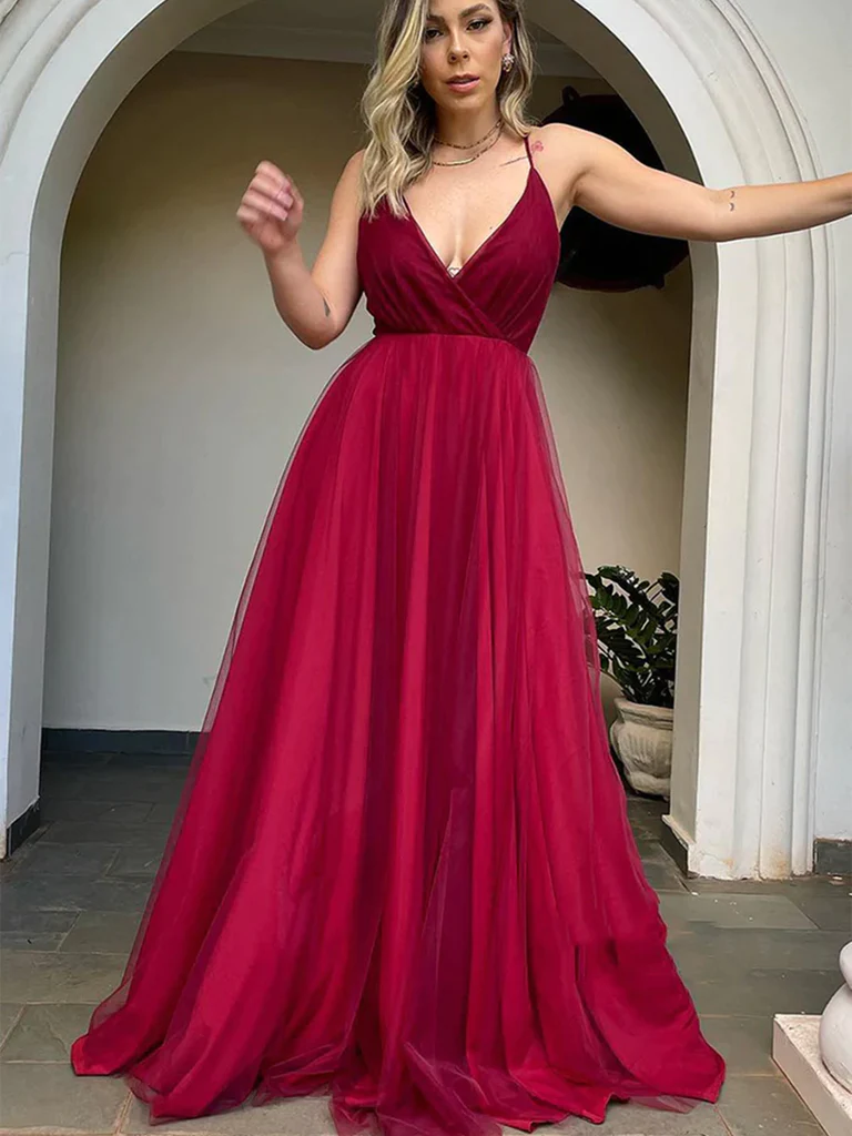 Maroon long dress | Rachel Ruben