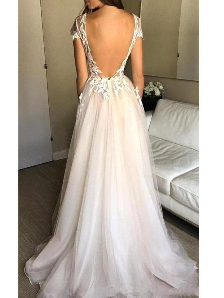 long open back lace trimmed v neck formal dress Mermiad Open Back Burgundy Prom Dresses Sexy V neck Lace Long Formal D SELINADRESS