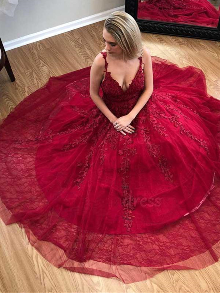 burgundy lace wedding dress Burgundy Gothic Wedding Dress