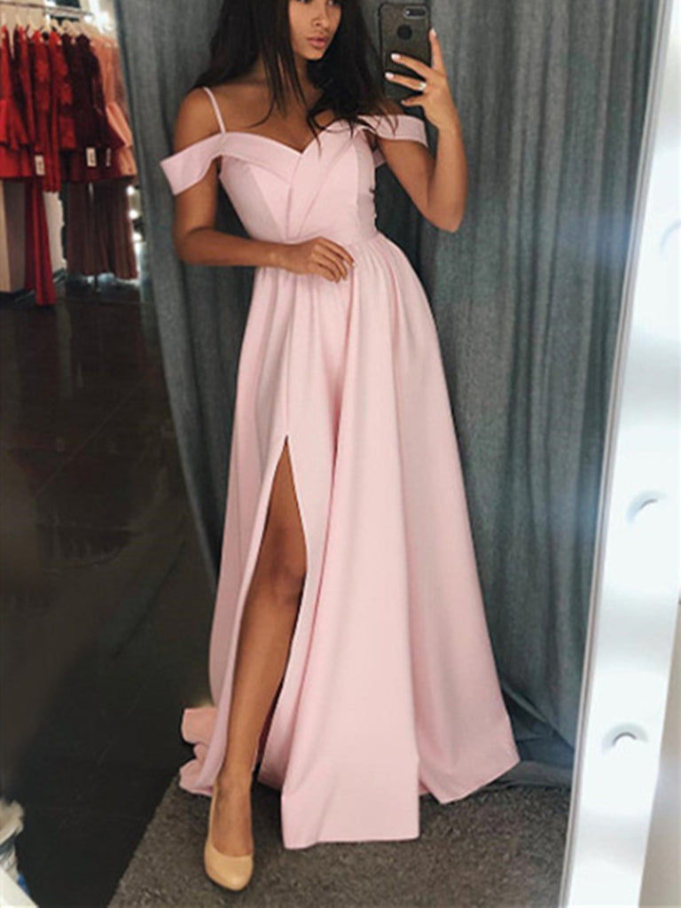 Simple blue/Pink long prom dress, blue/Pink evening dress morievent Simple blue/Pink long prom dress, blue/Pink evening dress morievent