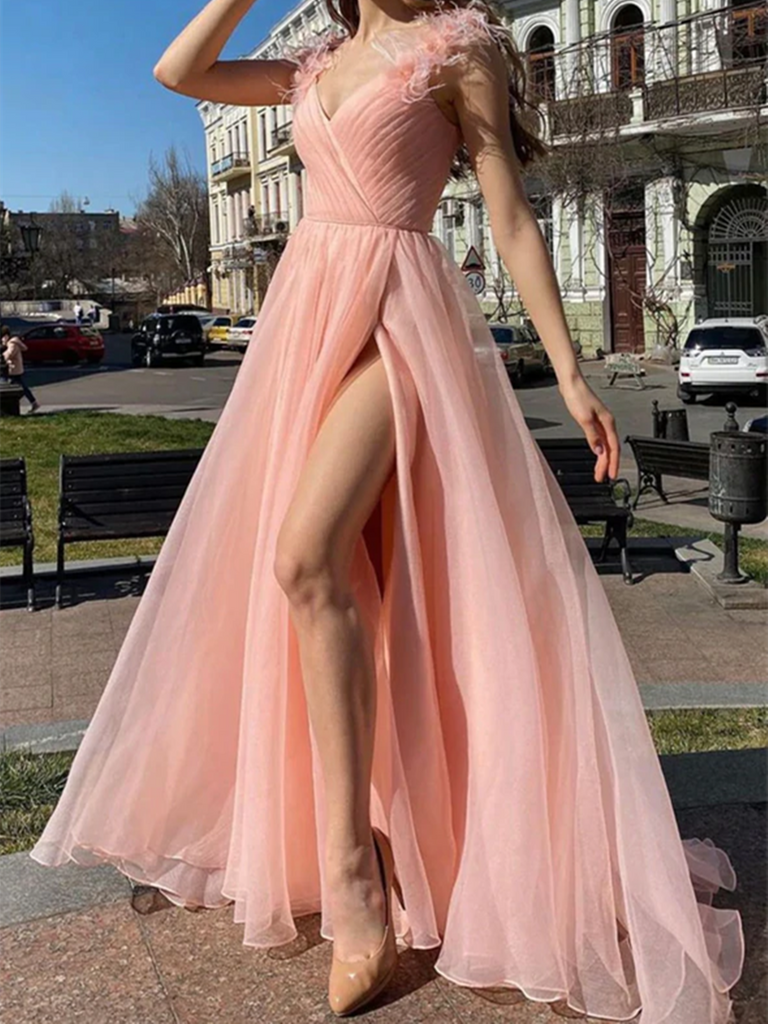 Tulle maxi top prom dress