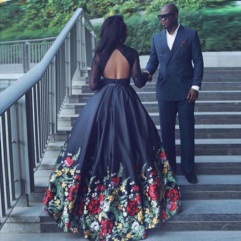 Custom Made 2 Pieces Long Sleeves Black Lace Prom Dress, 2 Pieces Blac morievent Custom Made 2 Pieces Long Sleeves Black Lace Prom Dress, 2 Pieces Blac morievent