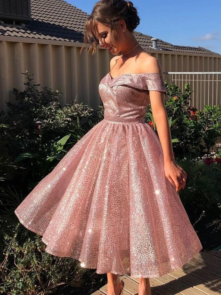 Homecoming dresses mid length best sale