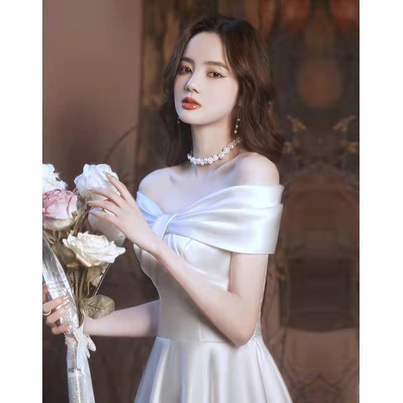 Off Shoulder Short White Prom Dress, Off Shoulder Homecoming Dress, Gr morievent Off Shoulder Short White Prom Dress, Off Shoulder Homecoming Dress, Gr morievent