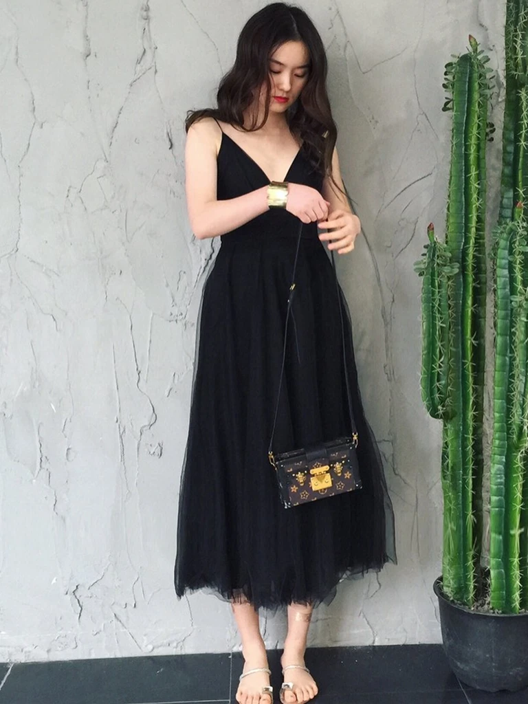 Simple V Neck Backless Black Tea Length Prom Homecoming Dresses, V Nec morievent Simple V Neck Backless Black Tea Length Prom Homecoming Dresses, V Nec morievent