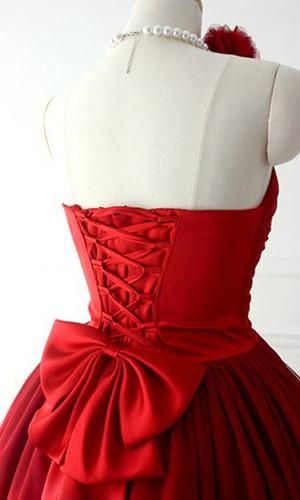 Custom Made Short Burgundy Prom Dress, Burgundy Bridesmaid Dress, Graduation/Homecoming Dress Back