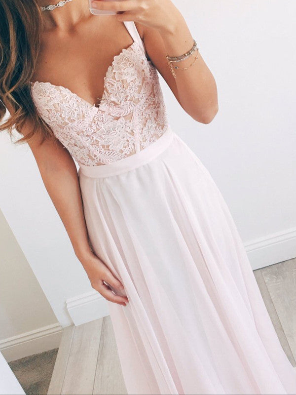 A Line Sweetheart Neck Light Pink Long Lace Prom Dress, Light Pink Lac morievent A Line Sweetheart Neck Light Pink Long Lace Prom Dress, Light Pink Lac morievent